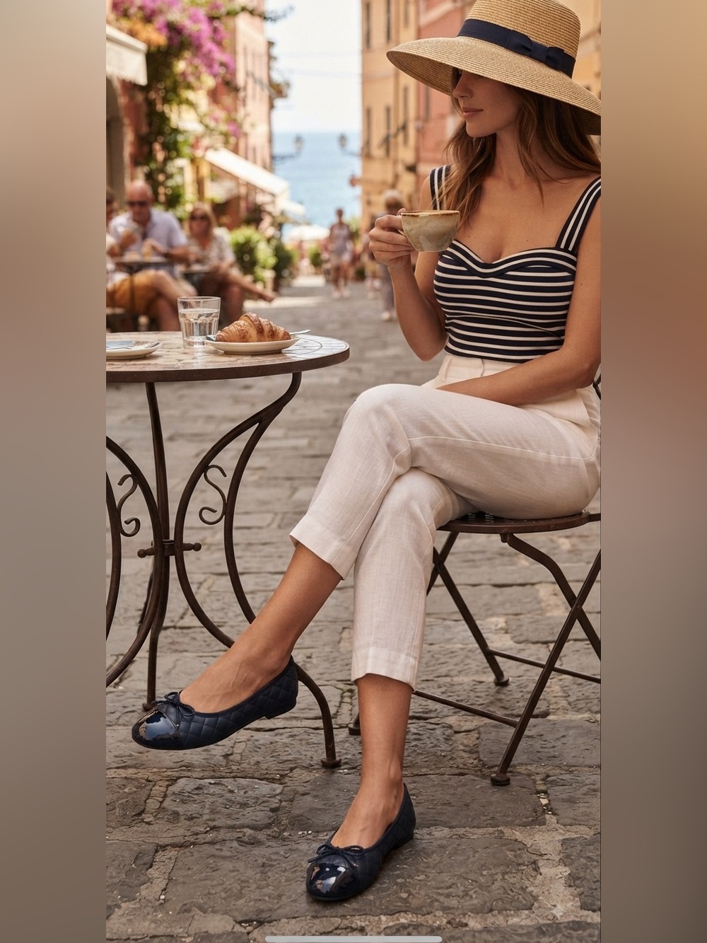 Paul Mayer Attitudes BEST QUILTED LEATHER BALLET‎ FLAT size 7.5